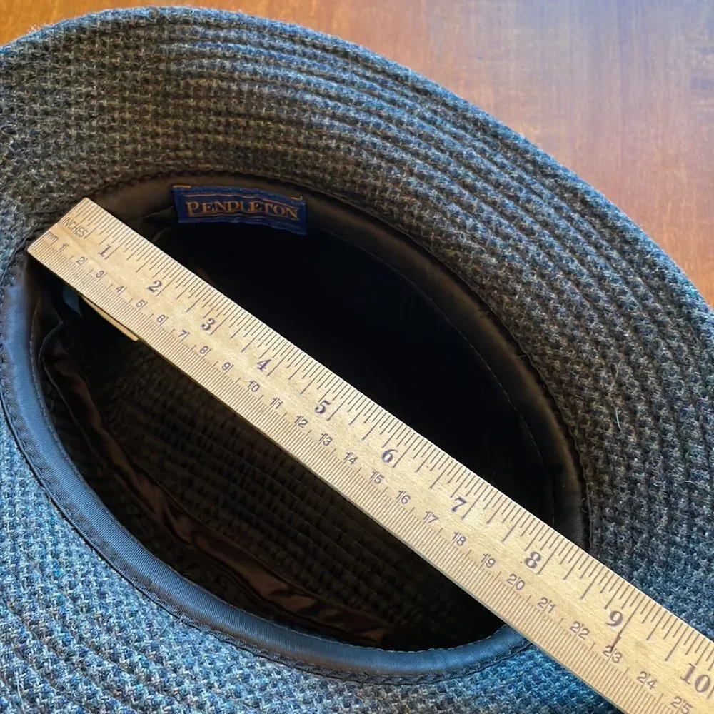 Vintage Pendleton Tweed Fedora Hat - L